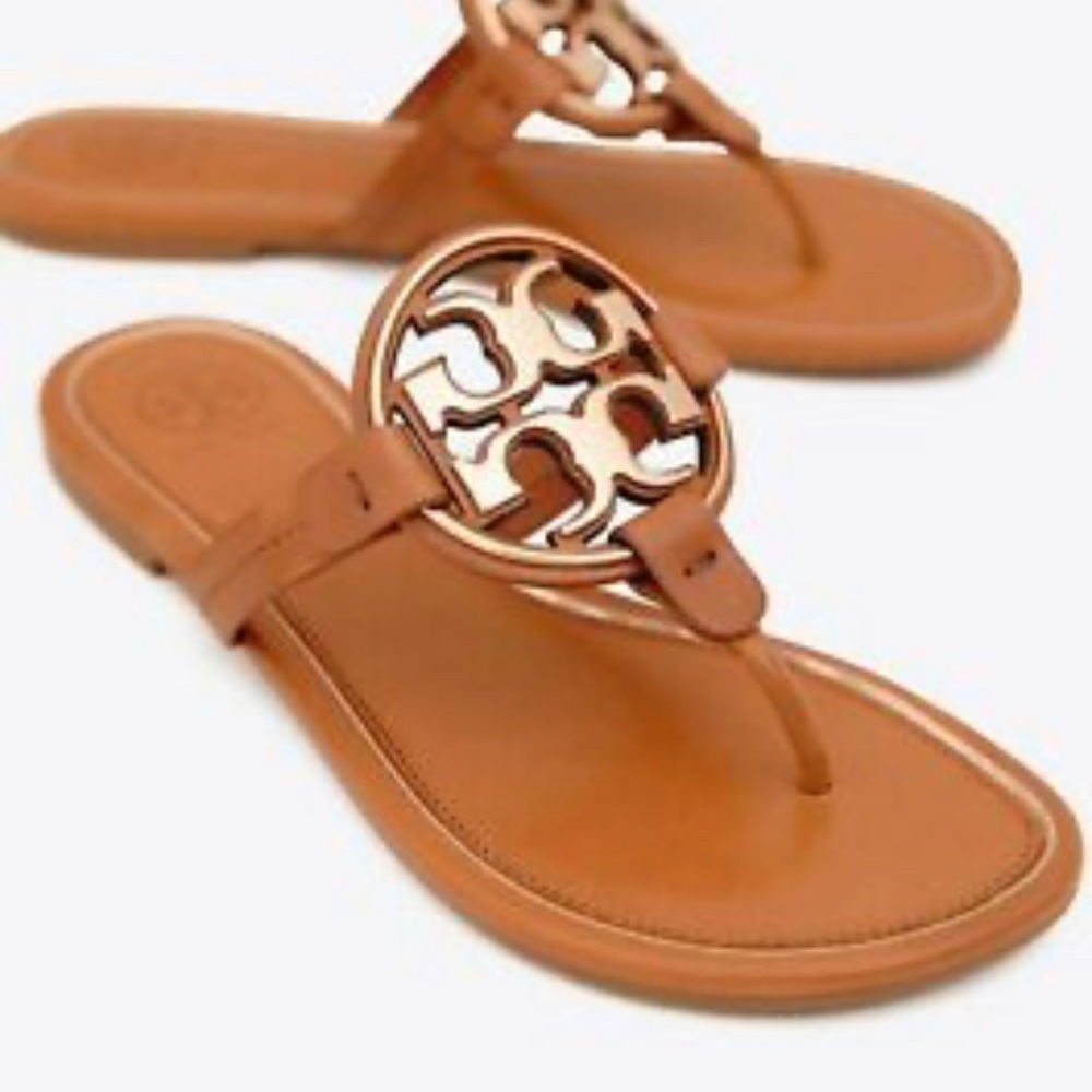 Tory Burch Miller Tan/Rose Gold 7M